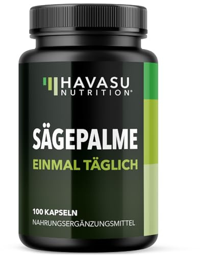 Sägepalme für Männer | Unterstützung für Prostata, Harnwege, Blase und Haare | Weniger Toilettengänge | 1485 mg | 45% Fettsäuren | Von unabhängiger Stelle Getestet und Vegan | 100 Kräuterkapseln