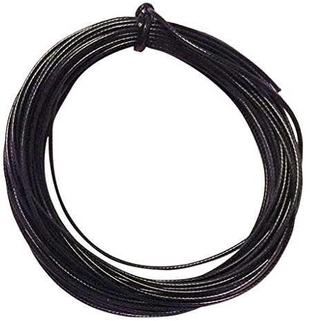 Sharplace Nylonschnur Friesen Faden Schnur Gewachste Schnur für Schmuck Kunsthandwerk 2mm 10meter, Schwarz, 2mmx10m