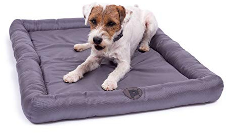Petface Waterproof Memory Foam Dog Crate Bed, 100.5 cm (Pack of 1) | Bolster Design for Comfort, for Crates or Standalone Use, Easy to Clean