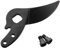 Original Ersatz-Klinge für Fiskars Profi Bypass Gartenschere PB-8 M / L, PTFE-beschichtet, Schwarz, 1026281