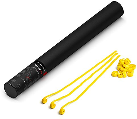 Handheld Cannon Streamers Yellow 50cm