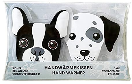 Taschenwärmer Hund 2er Set - Wichtelgeschenk, Handwärmer, Taschenheizkissen