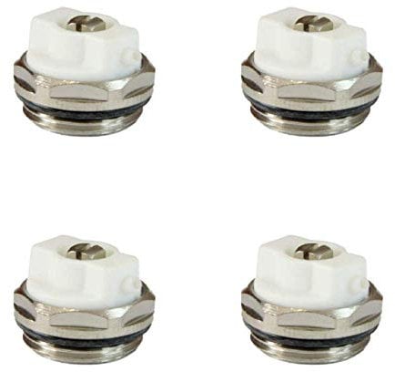 x4 Manual Radiator AIR Vent Bleed Plug Valve 1/2 BSP