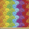 ABAKUHAUS Blumen Stoff als Meterware, Regenbogen farbige Blumen, Microfaser Multi Zweck Dekostoff für Kunsthandwerke, 3M (230x300cm), Rot Grün Blau