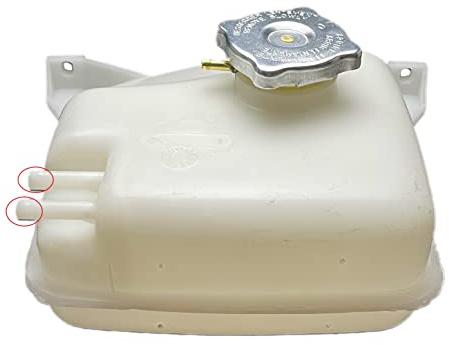 Star 2031 - Vaschetta Serbatoio Acqua Radiatore completa di TAPPO compatibile con FIAT Ducato // PEUGEOT J5 // CITROEN C25 // Rif. Originale: 7745476 *** VERSIONE 2 TUBI SOPRA *****
