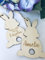 Osterhase Anhänger mit Name aus Holz Personalisiert