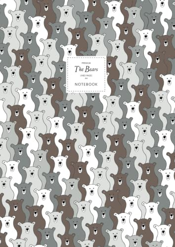 The Bears Notebook - Lined Pages - A4 - Premium: (Brown Edition) Fun notebook 192 lined pages (A4 / 8.27x11.69 inches / 21x29.7cm)
