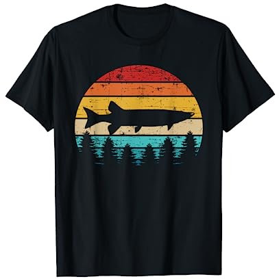 Hecht Angeln vintage retro T-Shirt
