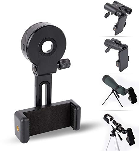 Universeller Handy-Fotoadapter - LUXUN-Smartphone-Adapter - Schnellmontage-Smartphone-Adapterhalter Cliphalterung für Ferngläser Teleskop Monokulares Spektiv Mikroskopzubehör