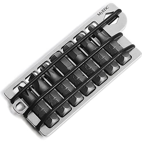 MyEDC 1 in 1 mit 7 bit Inbus Torx Schraubendreher - Schlüsselanhänger Multiwerkzeug, Kompaktes Multitool Edelstahl - Geschenke für Männer, Männer Geschenkidee, Gadgets für Männer Papa Opa Mann