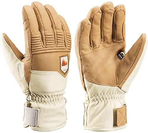 LEKI Rubic 3D Beige, Primaloft Fingerhandschuh, Größe 8 - Farbe Natur - Off White