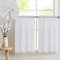 TOPICK Tendina oscurante da bistrò, con motivo a nido d'ape, privacy, per piccole finestre, cucina, soggiorno, casa di campagna, set da 2 (90 x 90 H (cm), bianco)
