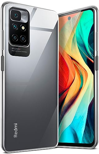 moex für Redmi 10 Hülle Durchsichtig, Silikon Handyhülle Transparent, Clear Case Ultra Slim, Backcover Schutzhülle Dünn, Silikonhülle Minimalistisch, Aero Case, Klar