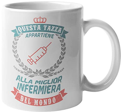 CHEMAGLIETTE! Tazza Colazione Mug Divertente Carina Idea Regalo Con Stampa Miglior Infermiera