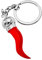 Schlüsselanhänger, Taschenschmuck, Chili, Rot, Füllhorn, italienisches Symbol, rot, M