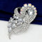 TianWlio Brosche Damen Pin Brautstrauß Broschen Strass Kristall Diamante Andere Britische Brosche (Multicolor White, One Size)