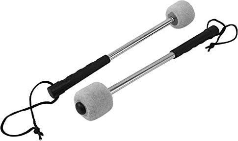 Schlagzeugschlägel, Filz, Percussion-Schlägel mit Edelstahlgriff, , 2 Stück