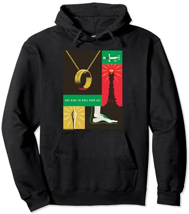 WB 100: Lord of the Rings One Ring To Rule Them All Icons Pullover Hoodie
