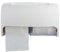 Commercial Toilet Paper Dispenser Wall Mount, Double (2 Roll) Locking Toilet Paper Holder (White), Compact Two Roll, Side by Side Design Tissue Paper Dispenser (Dispensador de Papel Higienico Doble)
