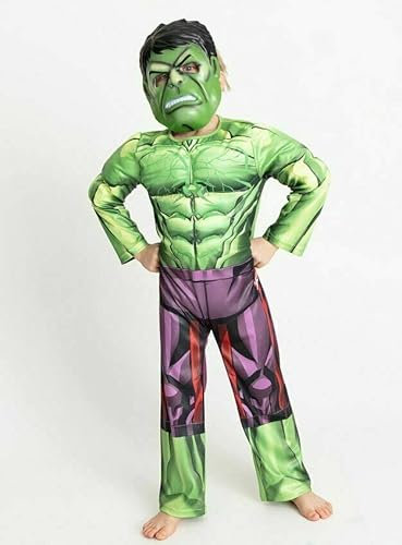 TU Avengers Incredible Hulk Costume & Mask 9-10 Years