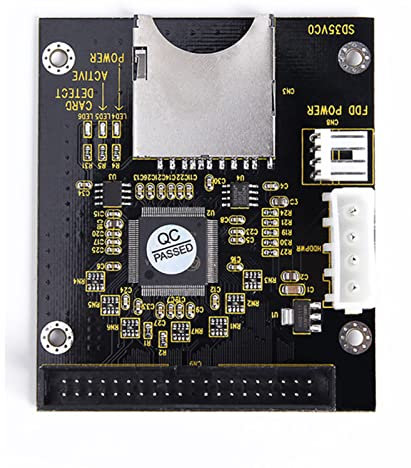 WANSUPYIN 2023 IDE 3.5 Male Interface SD Card to IDE 40P Male Interface Power Connector Adapter