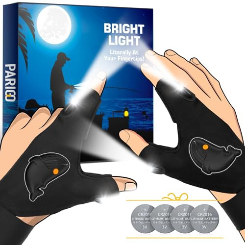 LED Finger Flashlight Gifts for Men Women Rechargeable Cool Gadgets for Dad Man Who Everything Unique Tools For Adults Christmas Stocking Stuffers Camping Running Fishing Repair Hand Lights