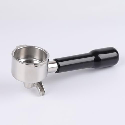 Porte-filtre 51 mm 2 oreilles avec double bec pour Delonghi ECP31.21 ECP33.21 ECP35.31 ECOV311 avec porte-filtre en acier inoxydable et poignée ABS