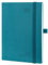 POPRUN Kalender 2025 Wochenplaner (Aug.2024-Dez.2025) Softcover mit PU-Leder, ca. A5 (22 x 16,5 cm), 17-Monate-Terminplaner 2025 1 Woche 2 Seite mit Zertifiziertem Papier - Pazifikgrün