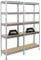 PROREGAL Mega Deal 2er-Set Schwerlastregal Rivet | HxBxT 180x75x35cm | Fachlast 150kg | Verzinkt | Innovatives Stecksystem, Verzinkt, Garagenregal, Lagerregal, Kellerregal