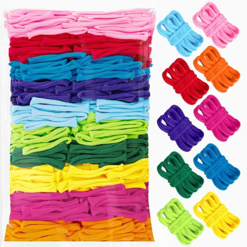 Webstuhlschlaufen, bunte Webstuhlschlaufen, Topflappen, mehrfarbige Schlaufen, elastische Webschlaufen, Basteln, flexibler Webstuhl, DIY-Set, buntes Weben, Basteln für Kinder und Erwachsene,