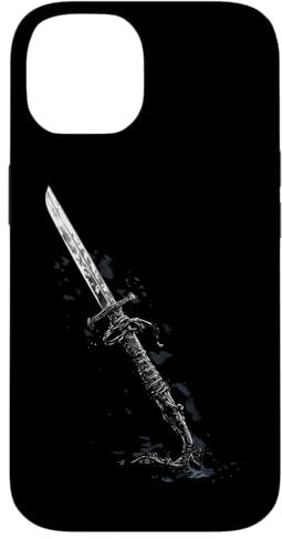 Hülle für iPhone 14 Samurai-Schwert Katana Tuschemalerei