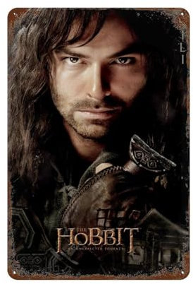 NRCKMIHRAE Filmposter Der Hobbit-Kili, Wanddekoration, Kunst, Metallblech-Poster, moderne Wohnkultur, Kunst, Metallposter, Hausbar, Laden, Dekorationen, Vintage-Schild, Geschenk, 30 x 20 cm