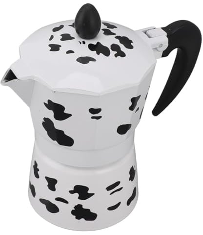 Macchina per caffè Espresso e Piano Cottura, con Motivo Milk Cow, in Stile Italiano Classico, Caffettiera per la Casa, il caffè, L'uso in Negozio (3 tazze da 150
