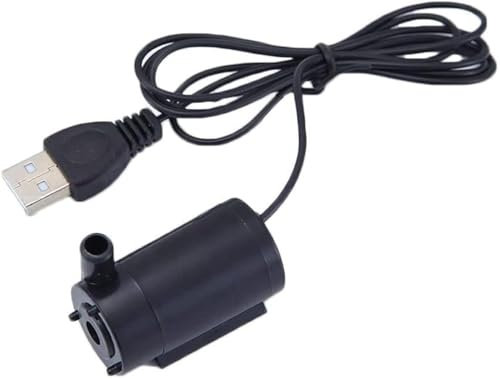 Bomba sumergible micro alimentada por USB, mini fuente de acuario, tanques de agua, bomba USB, fuente de peces de acuario, CC 5 V, 2-3 l/min