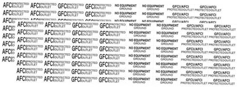 DIYEAH 2sheets Safety Outlet Stickers of Home and Office Reminder Labels for Electrical Socket Protection Easy Peel and Stick Plug Covers for Enhanced Electrical Safety