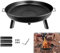 Suusolny Feuerschale ∅80cm Montierbar Gusseisen-Metall Runde Feuerschalen für den Garten Terrasse feuerkörbe mit Griffen Große Feuerschale Feuerkorb Feuerstelle