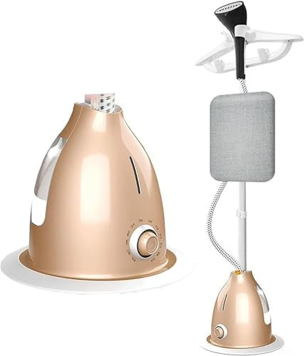 Vaporizador vertical profesional para ropa con postes ajustables, 10 niveles de vapor, tanque de agua de 1.8 L, 2000 W, ideal para uso doméstico o viajes