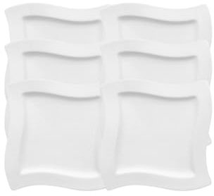Villeroy & Boch New Wave Frühstücksteller quadratisch 24 cm Set6