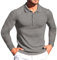 Generisch Herren Poloshirt Langarm, 100% Baumwolle, bequemes Polo mit lässigem leichtes Langarmshirt Poloshirt Herren XXXL 3XL Tshirt Herren Langarm Rot Polo Blue Parfum HerrenPoloshirt Herren Pack