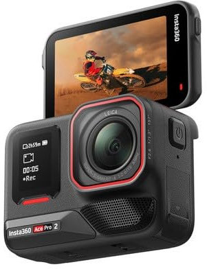 INSTA360 Caméra Ace Pro 2 Noir + 2 batteries Garantie 2 ans