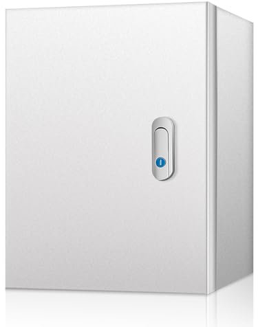 Edelstahl Schaltschrank Verteilerkasten 300x250x140mm IP54 - Wasserdichter Anschlusskasten Außenwandmontage Außen Wasserdicht Wandmontiert Elektroverteiler
