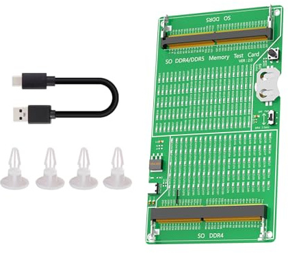 Yjcnelcr Laptop SO DDR4 DDR5 Memory Testing Card PCB Circuit Test Tool for Computer Adapter