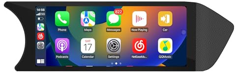 Android Auto für Mercedes C-Klasse NTG 4.5/4.7 W204 C204 S204 Radio Upgrade 8.8 Touchscreen CarPlay Spiegelung Vollbild-Navigation Google Maps Netflix YouTube TV Spotify Fahrzeugkameras (128 GB)