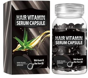 2PCS Hair Vitamin Capsule Keratin Oil Fast Restore Soft Smooth Shiny Hair Care Nourish Repair Hair (D)