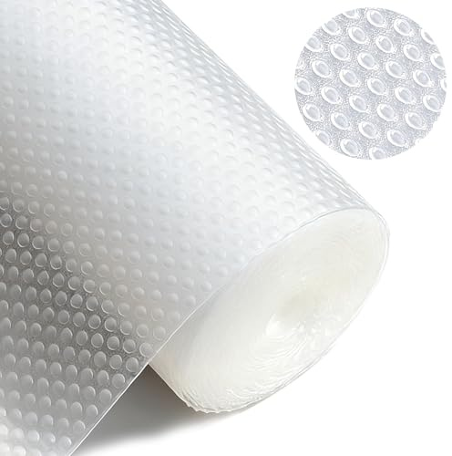 Schubladenmatte 50cm x 500cm Antirutschmatte Schubladenmatte Schrankfolie Schrankpapier Abwaschbar Nicht Klebende Küchenschubladenmatten für Küchenschränke