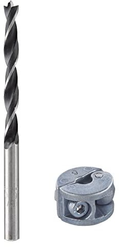 wolfcraft Wood Twist Drill Bit Set 2 Pcs. I 2731000 I for Restricted-Depth Drilling for Wood Joints
