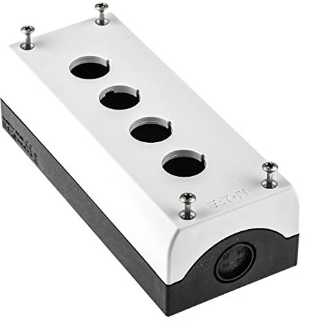 Eaton M22-I4 Aufbaugehaeuse 4 Einbaustellen, fuer Bodenbefestigung (Ø x H) 22mm x 80mm Anthrazit 1S, 216539