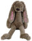 Elefantasie Stofftier Hase mit Namen und Geburtsdatum personalisiert Geschenk 40cm braun Aufdruck rosa