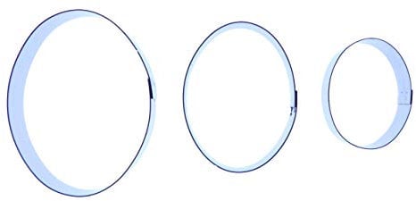 Oval Cutter Set (30/40/50mm) - Stainless Steel Sugarcraft Cutter - Valley Cutter Company - Sugarcraft, Cake Decorating