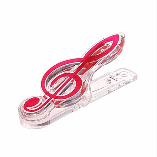 Notenklammer Violinschlüssel rosa - Schönes Geschenk für Musiker